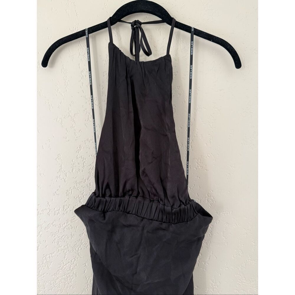 Shona Joy Ruched Open Back Halter Midi Dress - Picture 5 of 9